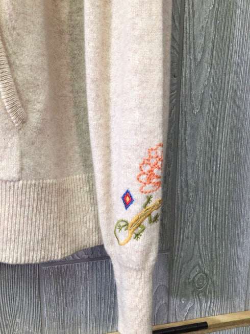 Johnny Was Cardigan Cashmere Hood Size Large